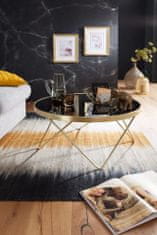 Bruxxi Konferenční stolek Cala, 82 cm, černá / zlatá