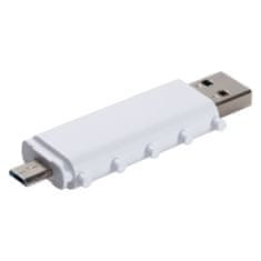 Indivo LokenToken duální USB 3.0 flash disk, bílý, 32GB, OTG - Micro USB