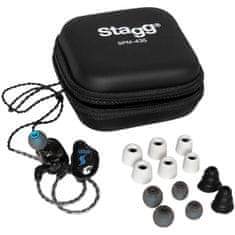 Stagg SPM-435 BK, 4-driver in-ear sluchátka, černá