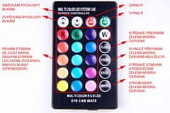 Alum online RGB LED autožárovky W5W T10 s dálkovým ovládáním, 2ks