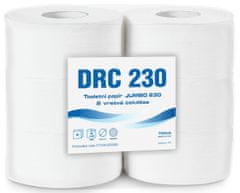 Drozd Toaletní papír Jumbo 230 2-vr.celulóza 6 rolí x 190m 
