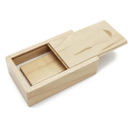 CTRL+C Dřevěný SET: USB hranol a box, javor