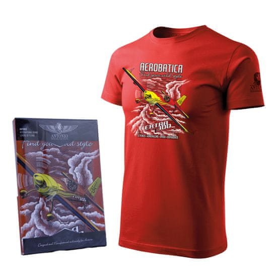 ANTONIO Tričko s akrobatickým speciálem EXTRA 300 RED