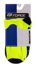 Force Cyklistické ponožky Spot, modro-fluo žluté - velikost S/M (36-41)