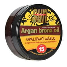 VIVACO Opalovací máslo Argan bronz oil OF 15 200 ml