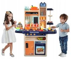 iMex Toys Dětská kuchyňka XXL se zvuky a tekoucí vodou modrá