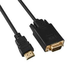 PremiumCord Kabel s HDMI na VGA převodníkem, délka kabelu 2 m khcon-50