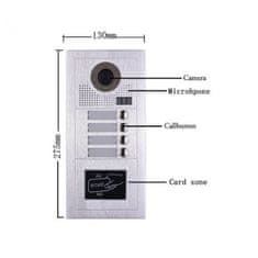 ACS Zoneway RFID přístupový systém/video zvonek - bytové tablo Zoneway ZW-619-4D