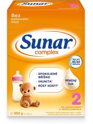 Sunar Complex 2 benefity mléka