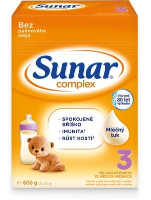 Sunar Complex 3 benefity mléka
