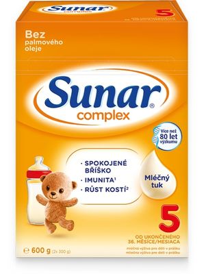 Sunar Complex 5 benefity mléka