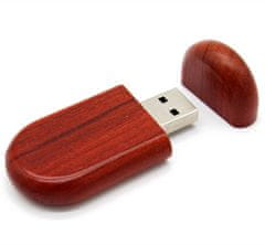 CTRL+C  Dřevěný USB OVÁL CHERRY, 128 GB, USB 3.0/3.1