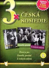 3x Česká komedie 9: Život je pes, Zaostřit prosím!, Z českých mlýnů /papírové pošetky/