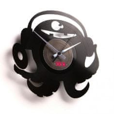 Disc’O’Clock Designové nástěnné hodiny Discoclock 040 DJ Pauly Po 30cm