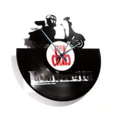 Disc’O’Clock Designové nástěnné hodiny Discoclock 033 Lambretta 30cm