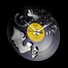 Disc’O’Clock Designové nástěnné hodiny Discoclock 008SB Curly thoughts 30cm