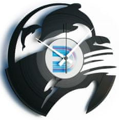 Disc’O’Clock Designové nástěnné hodiny Discoclock 093 Delfíni 30cm