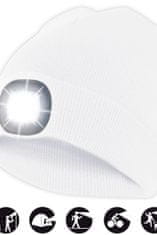 Velamp čepice CAP09 s LED světlem bílá