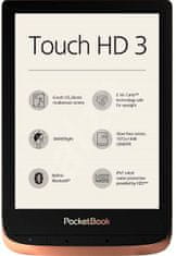 PocketBook PocketBook 632 Touch HD 3 - Spicy Copper, 16GB, WiFi, bluetooth, audio, vodotěsný