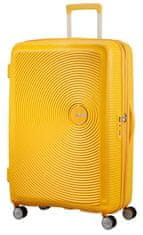 American Tourister Cestovní kufr na čtyřech kolečkách. SOUNDBOX SPINNER 77 EXP Golden Yellow