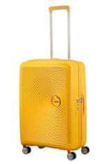 American Tourister Cestovní kufr na čtyřech kolečkách. SOUNDBOX SPINNER 67 EXP Golden Yellow