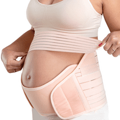 SNUG BUN Těhotenský podpůrný pás 5 v 1, Béžová, XL