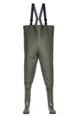 3Kamido Pánské brodící kalhoty CLASSIC, Rybářské kalhoty do hrudníku, prsačky, kalhotoboty k dispozici ve dvou barvách, Zelená (olivová), Zelená 45
