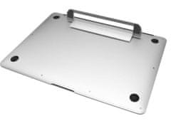 FIXED Nalepovací hliníkový stojánek Frame Mini pro notebooky a tablety, stříbrný FIXFR-MI-SL