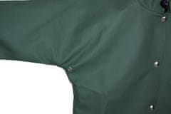 3Kamido Dětská bunda do deště, tmavozelený, nepromokavá a větruodolná, vhodná pro dětské brodící kalhoty 86 - 158 EU, 122