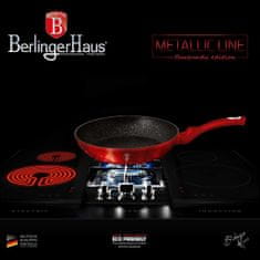 Berlingerhaus Granitová pánev 30 cm Red Metallic Line Bh-1254