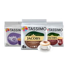 Tassimo Tassimo PACK MALL kapsle -1x Cafe Crema XL, 1x Milka, 1x Cappucino