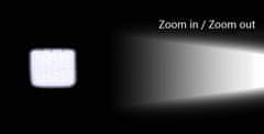 Alum online Ruční dobíjecí kovová svítilna LED SWAT ZOOM + příslušenství