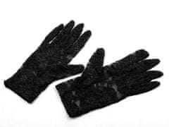 Kraftika 1pár 1 černá společenské rukavice krajkové, módní doplňky