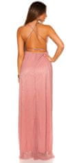 Amiatex Dámské šaty 72893, růžová, UNIVERZáLNí