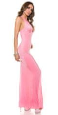 Amiatex Dámské šaty 74505, růžová, UNIVERZáLNí
