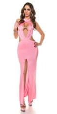 Amiatex Dámské šaty 74525, růžová, UNIVERZáLNí