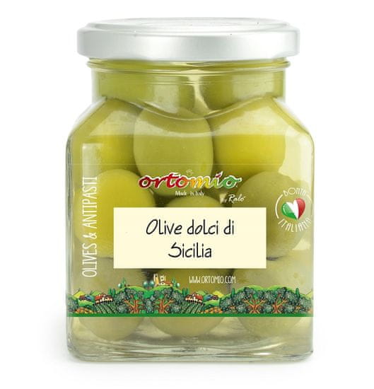 Ortomio Sicilské olivy s peckou ''Verdolina'', 314 mlml