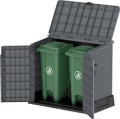Duramax Plastový úložný box StoreAway 130 x 110 x 74 cm, 850l - šedý 86620