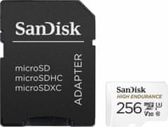 SanDisk Micro SDXC High Endurance 128GB 100MB/s UHS-I U3 + SD adaptér (SDSQQNR-128G-GN6IA)