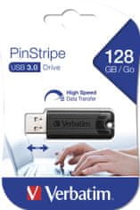 Verbatim PinStripe 128GB černá (49319)