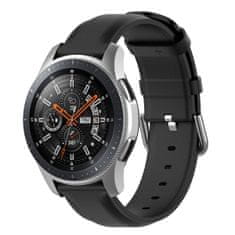 BStrap Leather Lux řemínek na Huawei Watch GT3 42mm, black