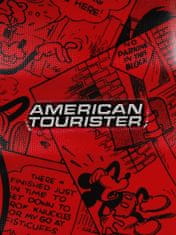 American Tourister Příruční kufr Wavebreaker Disney Mickey Comics Red