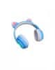 Alum online Bezdrátová sluchátka s kočičíma ušima - K6133 , modré