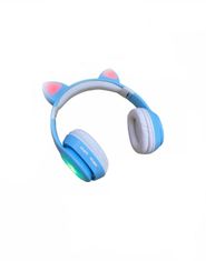 Alum online Bezdrátová sluchátka s kočičíma ušima - K6133 , modré