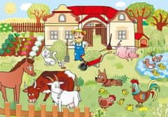 Dino Puzzle Zvířata na dvorku - DĚTSKÉ PUZZLE