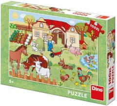 Dino Puzzle Zvířata na dvorku - DĚTSKÉ PUZZLE