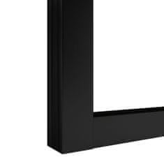 shumee Posuvné dveře hliník a ESG sklo 90 x 205 cm černé