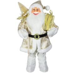 Dům Vánoc Santa ve zlatém kabátku 60 cm