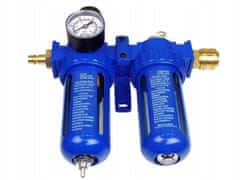 MAR-POL Regulátor tlaku s odlučovačem vody, přimazávačem oleje a manometrem, 1/2" M80692