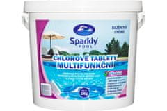 Sparkly POOL Chlorové tablety do bazénu 6v1 multifunkční 200g 5 kg